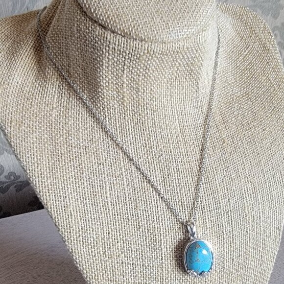 Mojave Blue Turquoise Necklace - Picture 2 of 4